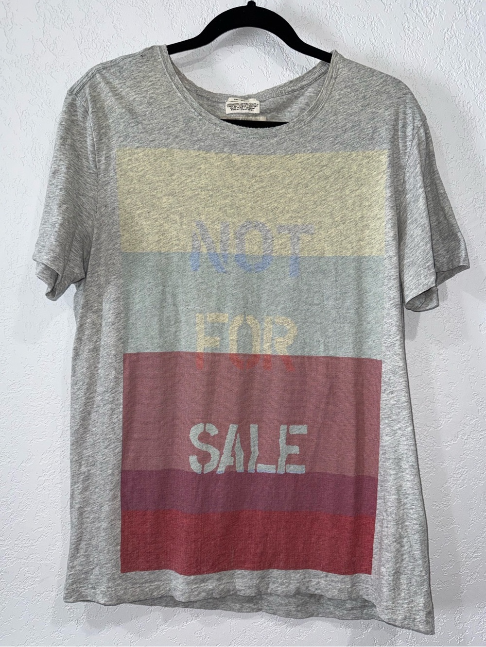 All Saints - Gray Graphic Tee "Not For Sale"